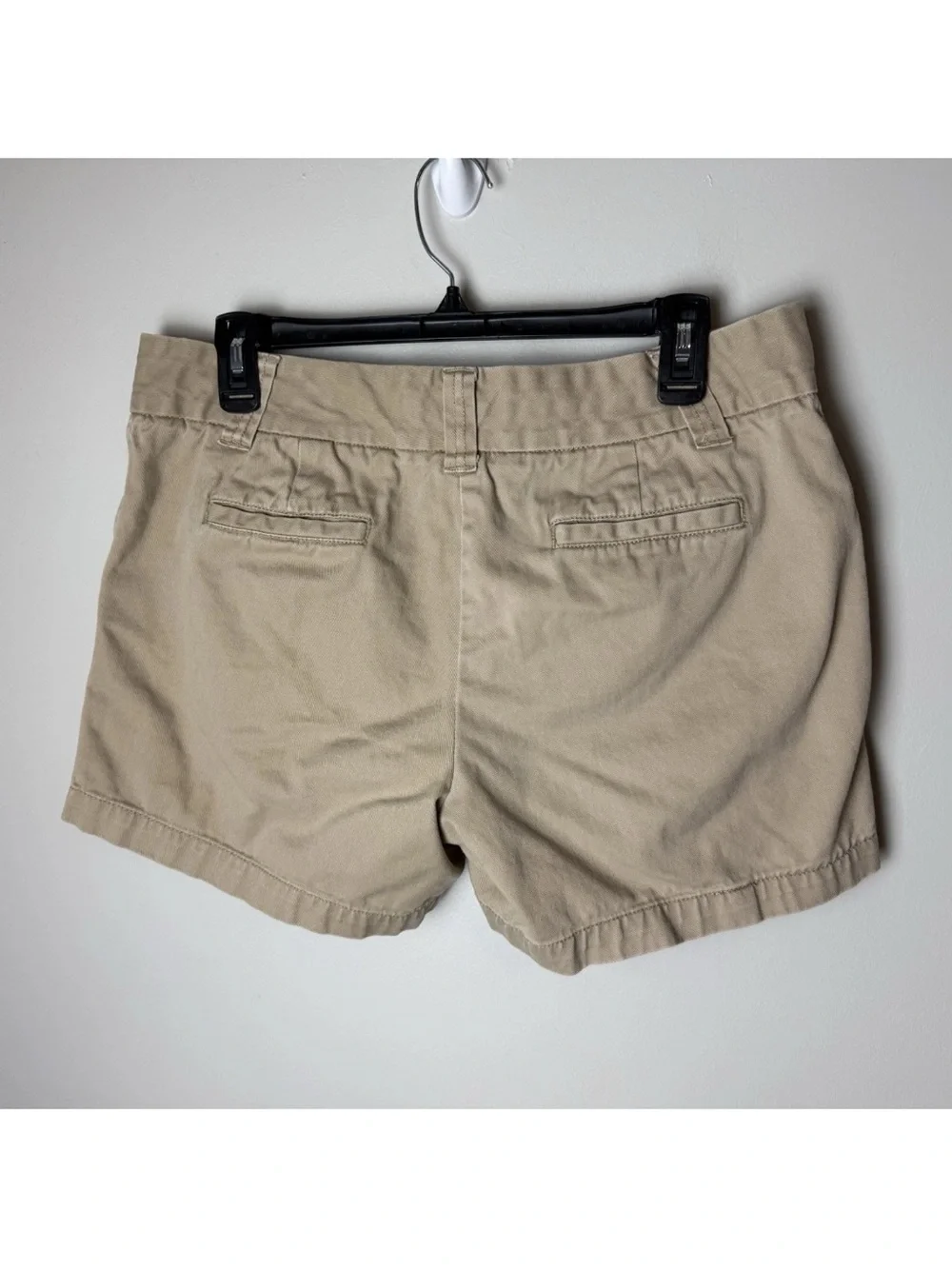 J. Crew Chino Shorts Womens Size 10 Khaki Cotton Casual Classic Pockets Preppy